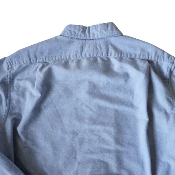 U.S. Polo Assn Shirt Men's Medium Blue Oxford Cotton Long Sleeve Button Down - Picture 10 of 15